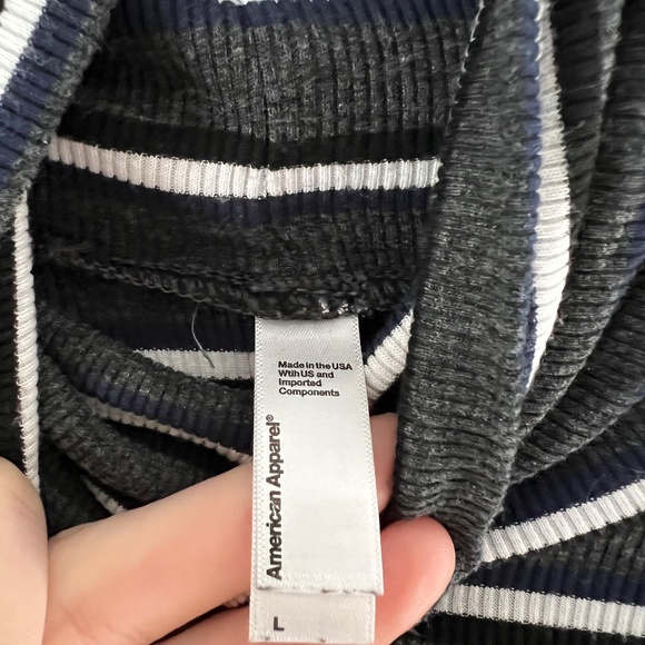 American Apparel Striped Turtleneck - Picture 2 of 3